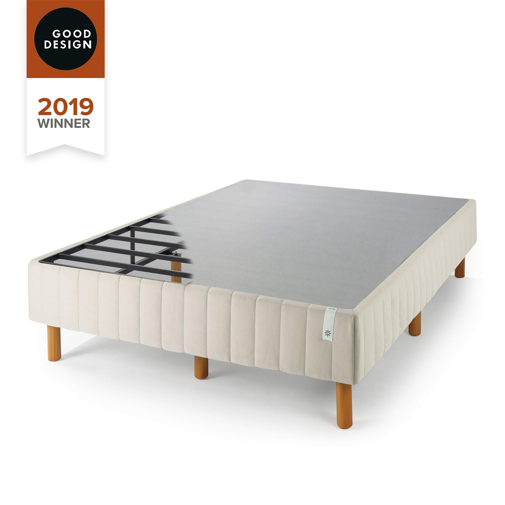 ZINUS GOOD DESIGN Award Winner Justina Metal Mattress Foundation / 16 Inch Platform Bed / No Box Spring Needed, Twin XL, Beige