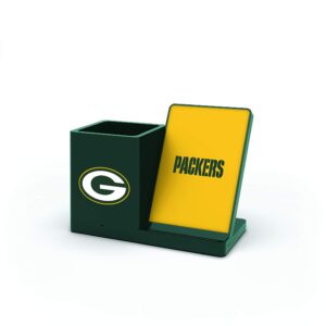 SOAR NFL Wireless Charger and Desktop Organizer, Green Bay Packers