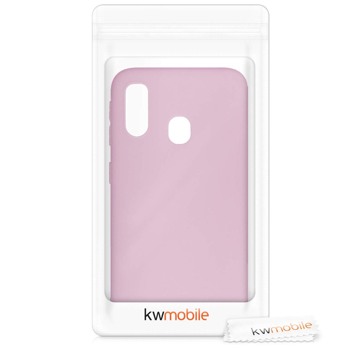 kwmobile Case Compatible with Samsung Galaxy A40 Case - Soft Slim Protective TPU Silicone Cover - Antique Pink Matte