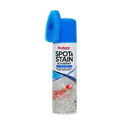 Rug Doctor Spot and Stain Scrubber Multi-Purpose Formula; Deep Cleaning Foam Removes Tough Stains; Ideal for Quick Cleanup of Spots & Spills; Fabric-Safe Scrub Brush, CRI Certified, White