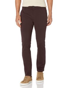 paige men's stafford trouser, chocolate plum, 31