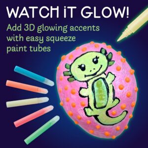 Creativity for Kids Glow in the Dark Rock Painting Kit: Crafts for Kids Ages 6-8+, Painting Rocks Arts and Crafts, Kids Gift