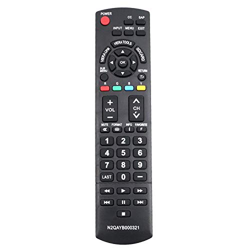 N2QAYB000321 Remote Control fit for Panasonic Plasma LCD HDTV TCL26X1 TCL32G1 TCL32S1 TCL32X1 TCL37G1 TCL37S1 TCL37X1 TCP42C1 TCP42S1 TCP42U1 TCP42X1 TCP46S1 TCP46U1 TCP46UI TCP50C1 TCP50S1 TCP50U1