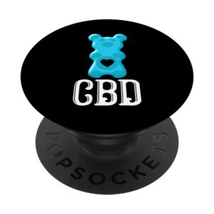 CBD Gummy Bear | Cannabadoil Gummies for Hemp Supporters PopSockets Grip and Stand for Phones and Tablets