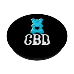 CBD Gummy Bear | Cannabadoil Gummies for Hemp Supporters PopSockets Grip and Stand for Phones and Tablets