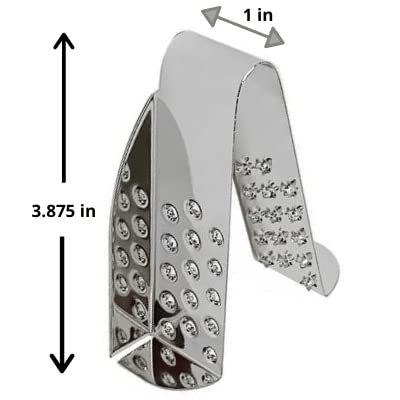 SAFEGRATE Grater Finger Guard for Cutting Vegetables/Grating with Mandoline Slicer/Vegetable Slicer, Stainless Steel Finger Protector for Cutting Food, Dishwasher Safe Finger Guards for Cutting