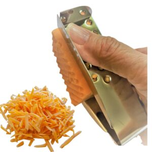 safegrate grater finger guard for cutting vegetables/grating with mandoline slicer/vegetable slicer, stainless steel finger protector for cutting food, dishwasher safe finger guards for cutting