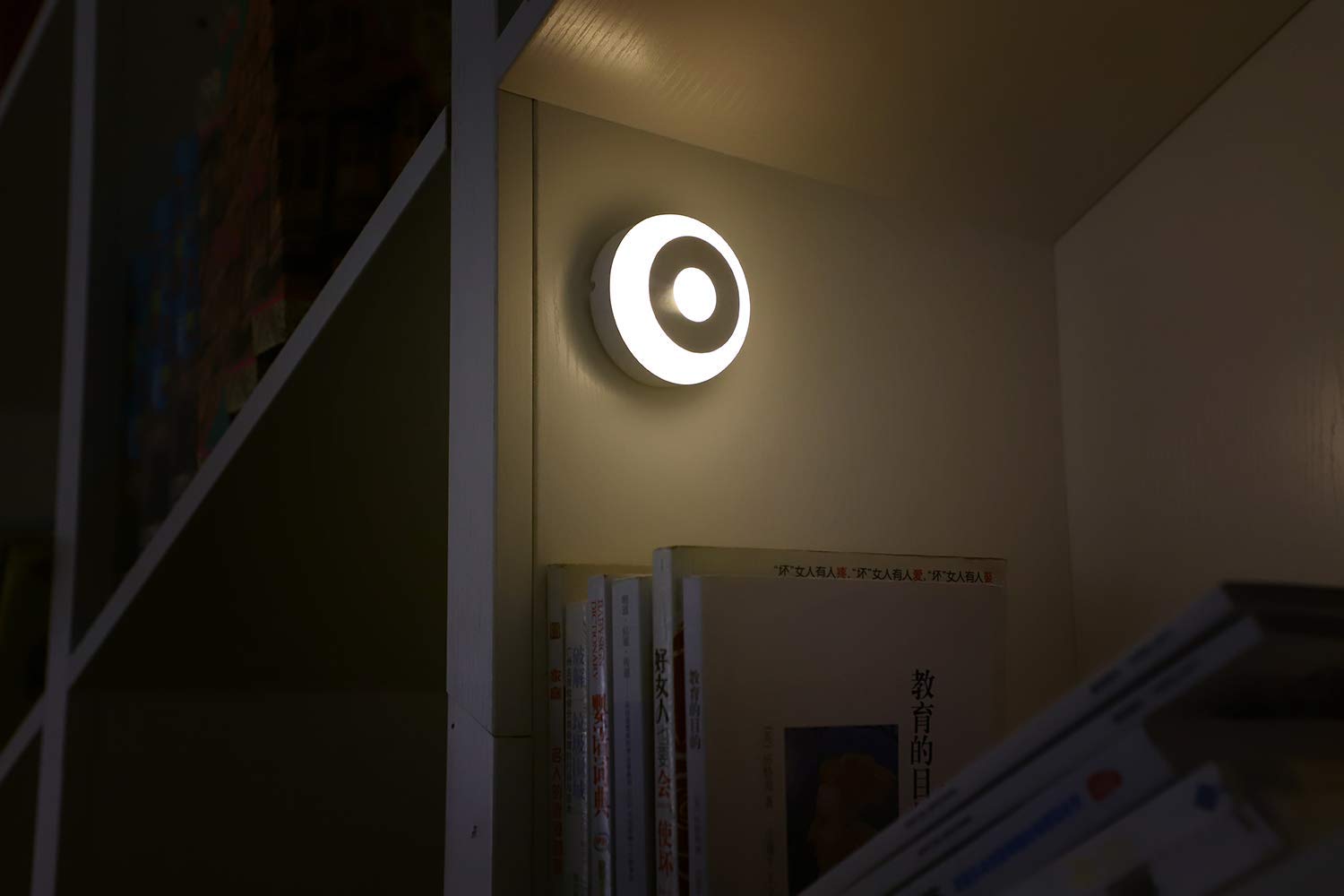 Motion Sensor Night Light, Smart Night Light for Kids, LED Stairs NightLight Stick-On Closet Light Wall Motion Activated Lamp Warm White Light Sensor Night Lights