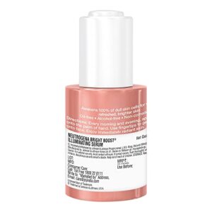 Neutrogena Bright Boost Illuminating Face Serum with Neoglucosamine & Turmeric Extract for Even Skin Tone, Resurfacing Serum for Face to Reduce Dark Spots & Hyperpigmentation, 1 Fl Oz