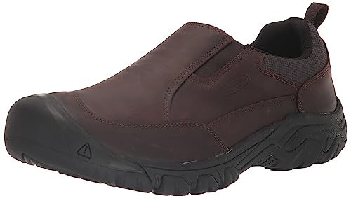 KEEN Men's Targhee 3 Slip On Shoes, Dark Earth/Mulch, 13