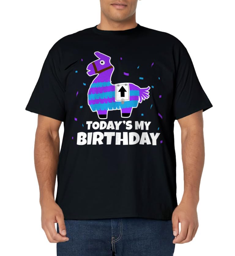 Cute Birthday Llama T-Shirt Funny Bday Animal Party Tee T-Shirt