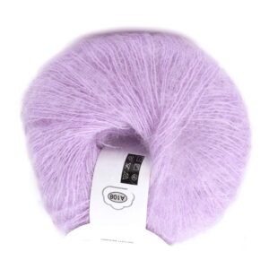 Popular Soft Mohair Knitting Angora Wool Yarn for DIY Knitting (with a Crochet)(violet)