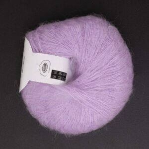 Popular Soft Mohair Knitting Angora Wool Yarn for DIY Knitting (with a Crochet)(violet)