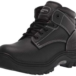 Skechers mens Burgin Congaree Construction Shoe, Black, 10.5 Wide US