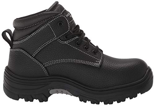 Skechers mens Burgin Congaree Construction Shoe, Black, 10.5 Wide US