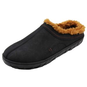 flojos unisex que slippers black/brown 8 m