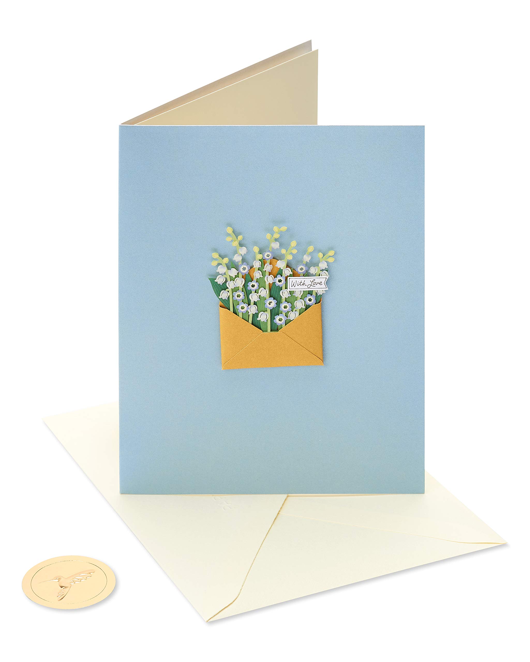 Papyrus Blank Card (With Love Flowers)