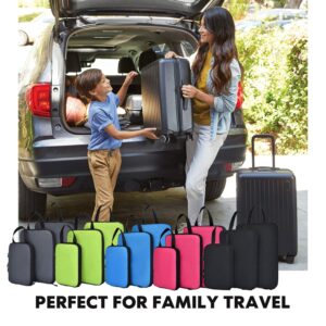 YZAOLL Compression Packing Cubes Bags Set for Kids Travel Luggage Packing Organizers Accessories Gift 3pcs Set Green