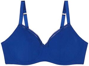 savage x fenty, women's, curvy stretch microfiber unlined bra, emo blue, 42c