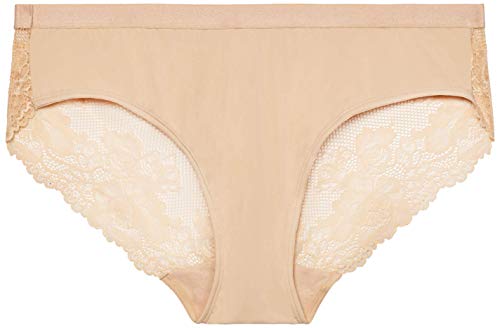 Savage X Fenty, Women's, Curvy Lace Back Hipster, Honey Nude, 2X