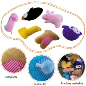 AWOOF Puppy Toys, 10 Pack Cute Puppy Plush Chew Squeaky Dog Toys for Boredom, Puppy Teething Toys for Medium to Small Dogs