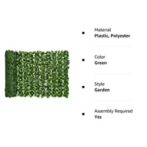 DearHouse Artificial Ivy Privacy Fence Wall Screen, 98.4x59in Artificial Hedges Fence and Faux Ivy Vine Leaf Decoration for Outdoor Garden Decor