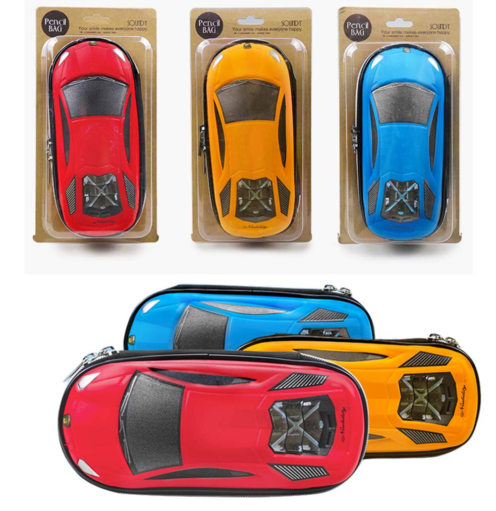 Supercar Pencil Case EVA Car Pen Pouch Stationery Box Anti-Shock for School Students Teens…