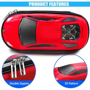 Supercar Pencil Case EVA Car Pen Pouch Stationery Box Anti-Shock for School Students Teens…