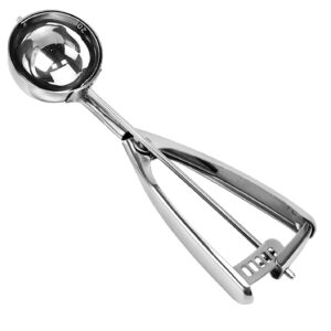 large cookie scoop. 3 tbsp cookie scoop for baking, cookie dough scoop, cupcake scoop, 2 3/32 inches / 53 mm ball, 18/8 stainless steel, secondary polishing