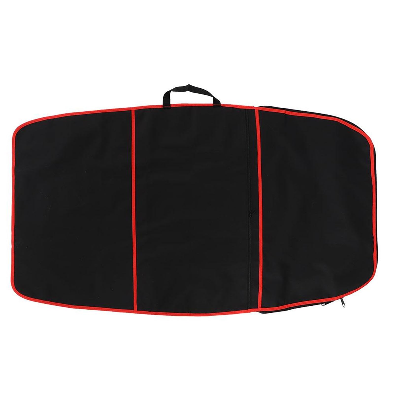 Jadeshay Surfboard Bag, 48x28 Inch Durable Polyester Bodyboard Carry Bag with Side Handle, Double Zipper & External Pocket, Suitable for Surfboard, Boogie Board, Red Stripe