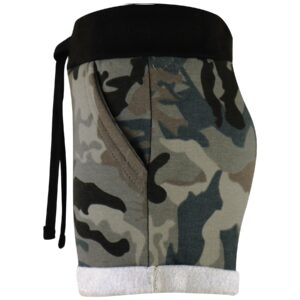 Kids Girls Shorts Fleece Camouflage Charcoal Summer Hot Short Dance Gym Pants