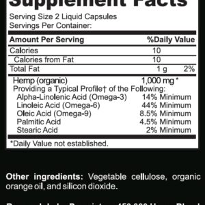 Research Labs 450,000 Premium Hemp Capsules, 2 Fer 1 Package! 100% Organic All Natural Oil, Worry Nervousness Body Ache Stress Support