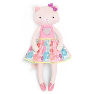 B. toys- B. sofities- 15" Plush Cat- Soft & Cuddly Plush Cat Doll – Stuffed Plush Animal Toy - Washable – Tippy Toes – Cali Cat –18 Months +