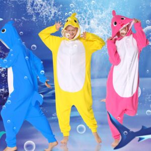 Markest Onesie Unisex Adult Pajamas Animal Blue Shark Cosplay Costume Sleepwear,M