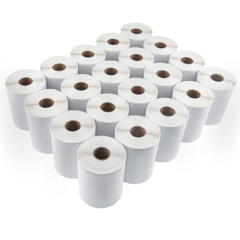 L LIKED 20 Rolls Compatible with Dymo 1744907 Internet Postage Labels 4" x 6" Shipping Labels Compatible with Rollo, DYMO 4XL & Zebra Desktop Printers (220 Labels Per Roll)