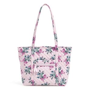 vera bradley women's cotton small vera tote bag, happiness returns pink - recycled cotton, one size