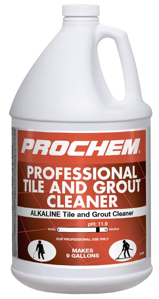 Prochem - D456-4 Professional Tile & Grout Cleaner, Deep Cleans, Industrial Strength, Removes Tough Stains, 4 Pk, 1 Gal