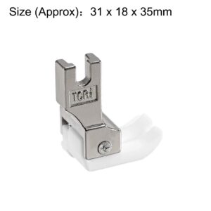 uxcell TCR-1/4 Right Side Edge Guide Compensating Presser Foot for Single Needle Industrial Sewing Machines