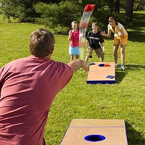 Prextex 12 Pack Nylon Bean Bags - Fun Sports Outdoor Family Games - Bean Bag Toss - Carnival Toy - Bean Bag Toss Game - Small Bean Bags for Kids - Bean Bags for Cornhole - Mini Bean Bags for Tossing