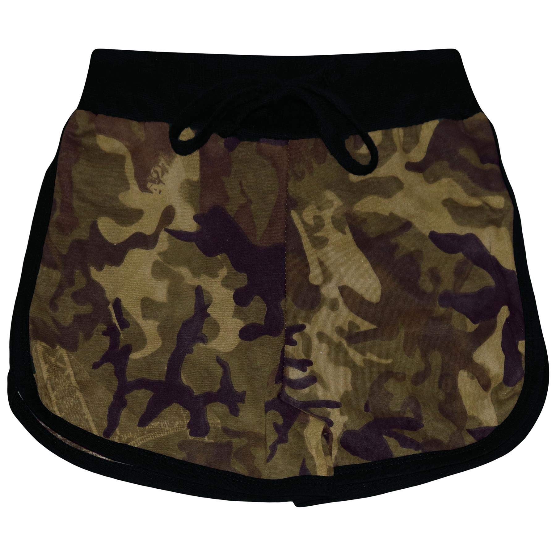 A2Z 4 Kids Girls Shorts 100% Cotton Dance Sports Trendy Fashion Summer Hot Short - Girls Shorts 426 Camo Green 7-8