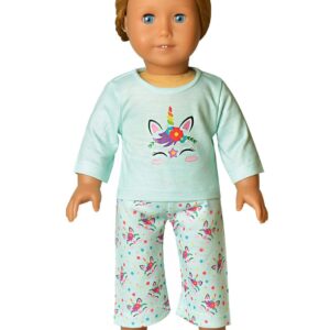 Jxstar Pajamas for Girls 4t 5t Fall Winter Pjs Set Matching America Girls Doll Clothes