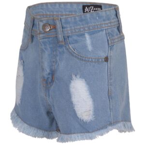 Kids Girls Shorts Bermuda Skinny Ripped Jeans Hot Pants Summer Denim Chino Short