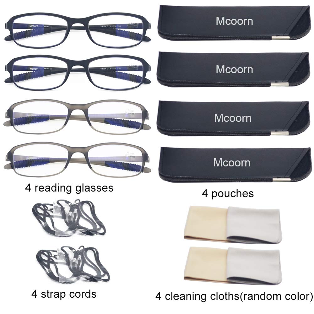 Computer Blue Light Blocking Reading Glasses(Flexible and Lightweight) UV Protection Readers Anti Eyestrain for Women Men