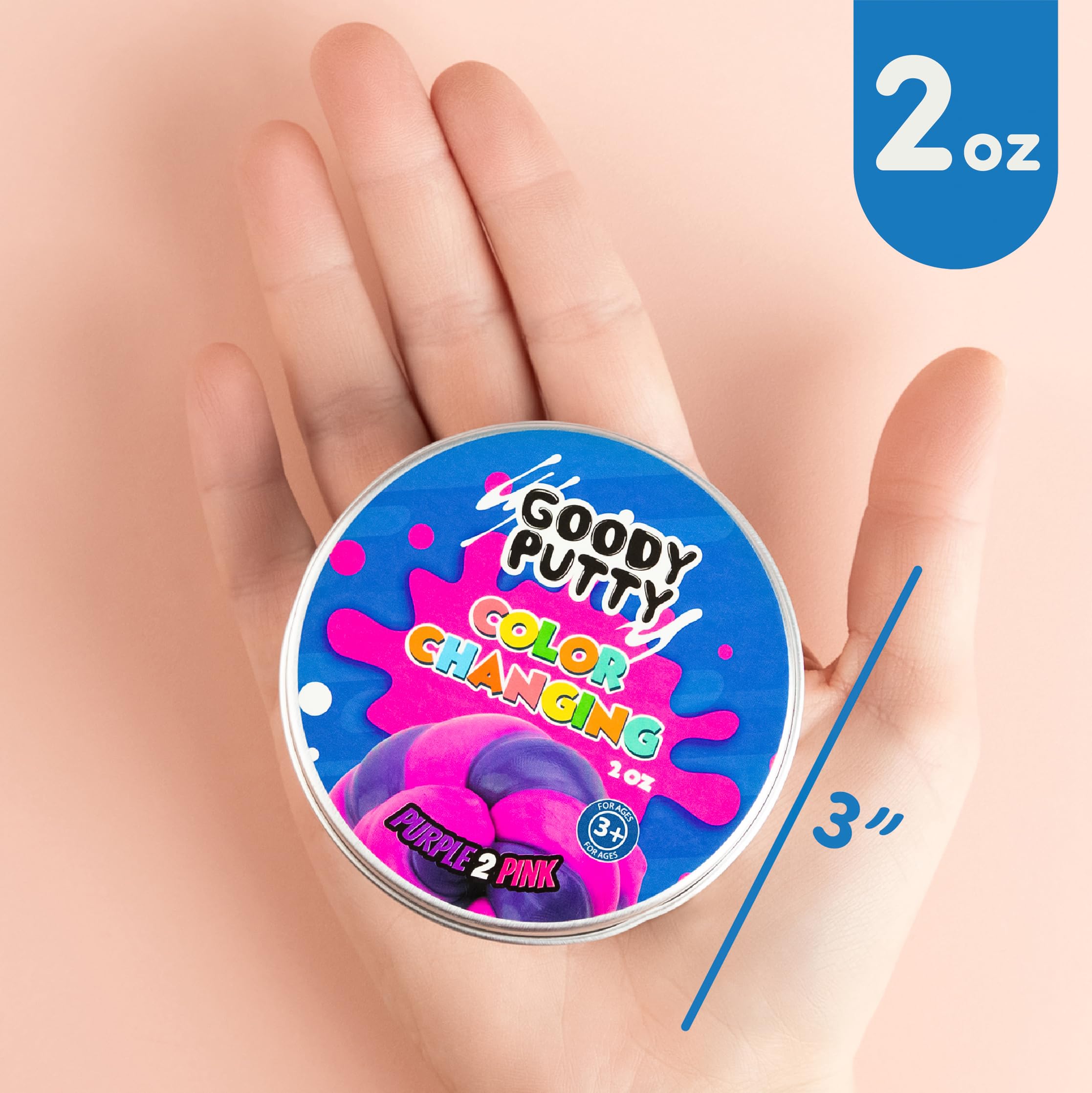 Color Changing Putty Fidget Toy for Kids Stress Relief and Therapy and Great ADHD Fidget Putty Toy That Changes Colors