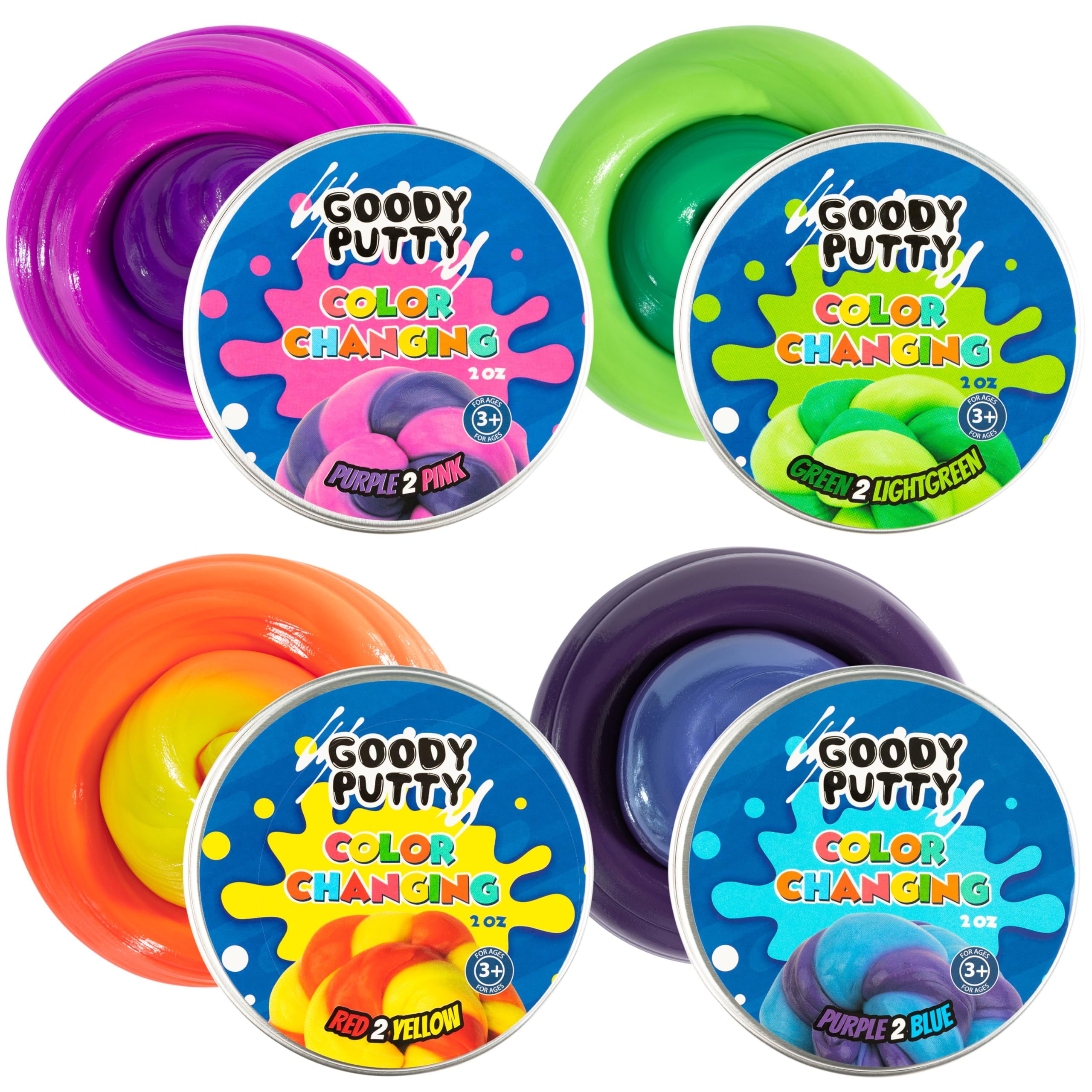 Color Changing Putty Fidget Toy for Kids Stress Relief and Therapy and Great ADHD Fidget Putty Toy That Changes Colors