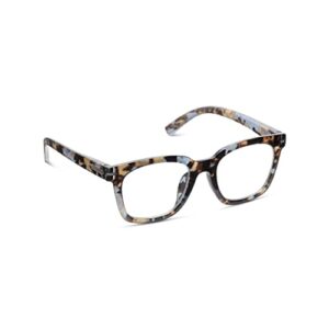 Peepers by PeeperSpecs womens To the Max Blue Light Blocking Reading Glasses, Blue Quartz, 49 US(+1.75)