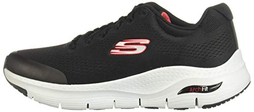 Skechers Men's Arch Fit Blk-red 11 WW US