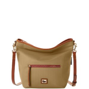 dooney & bourke handbag, small hobo crossbody - taupe