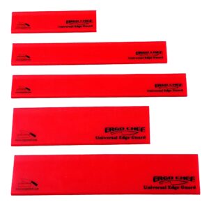 Ergo Chef 5pc Universal Knife Edge Guard Set (Red) Multi-sized/Chef knife, Santoku, Bread, Utility and Paring knives