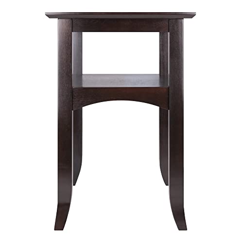 Winsome Camden End Table, Coffee, 17.32x22.44x25.98